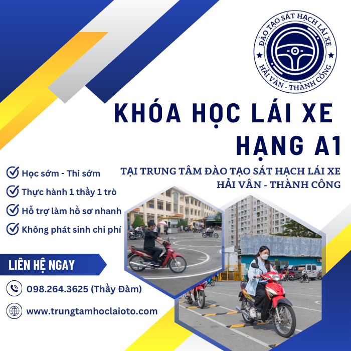 khóa học lái xe hạng a1