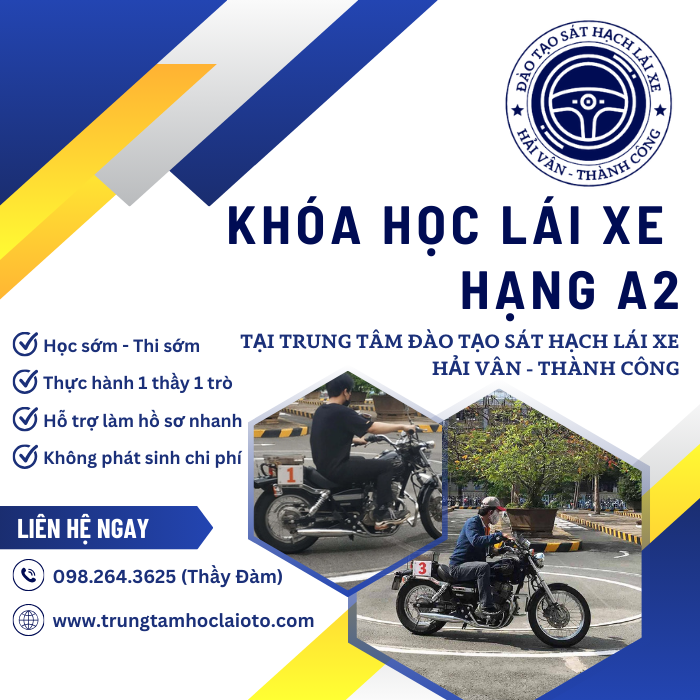 khóa học lái xe hạng a2